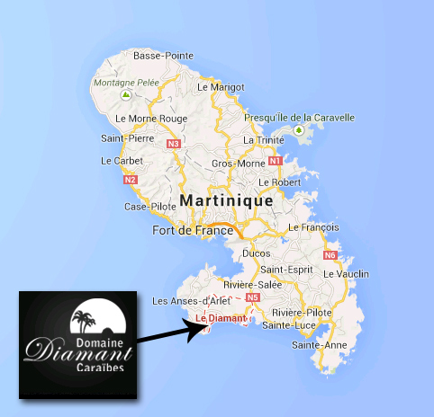 carte de la Martinique